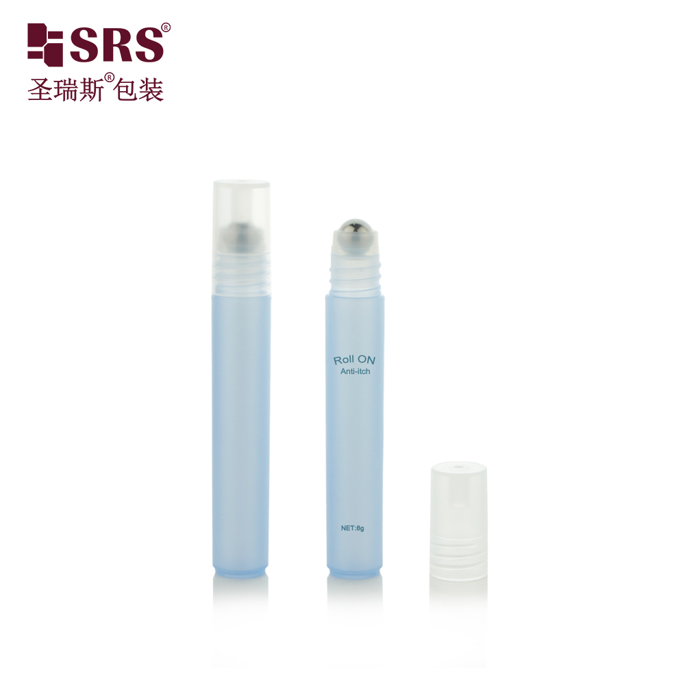 RPPH Travel PP Plastic Roll‑on Bottle Empty Mini Roller Vial for Acne Liquid Serum Cooling Gel Itch Relief Water Packaging