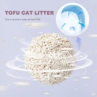 Fraîcheur Tofu Litter de chat Sable biodégradable Litter de chat Pas de poussière Pas de traçage