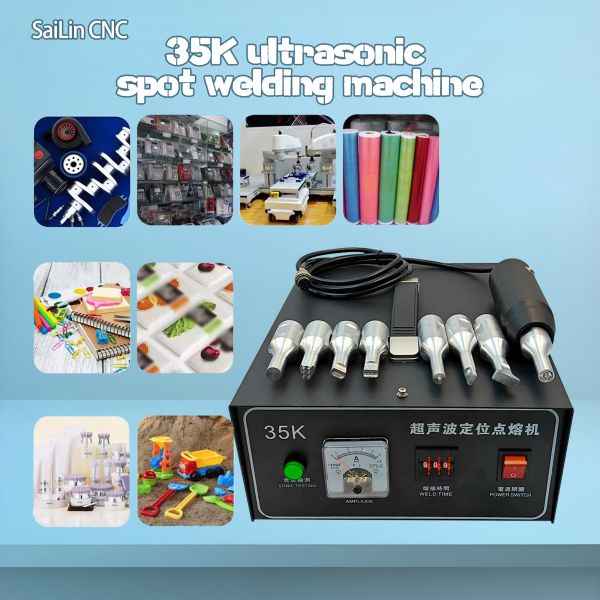 Adjustable Handheld Ultrasonic Plastic Spot Welder 35KHz 1200W Lightweight Design