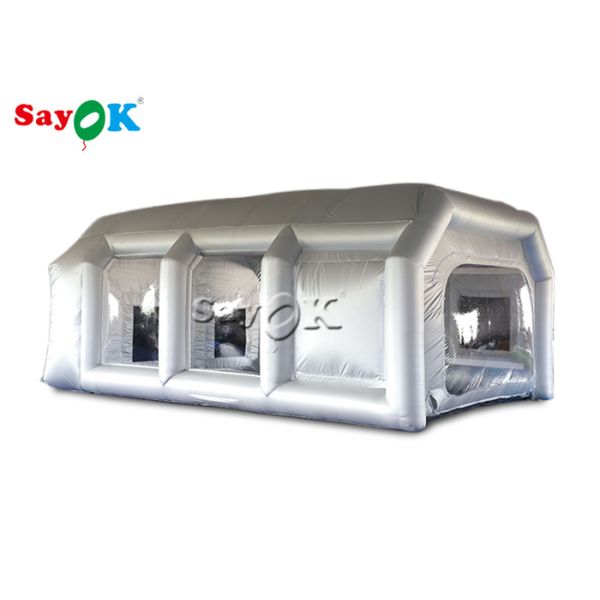 Best Inflatable Tent 7x5x3mH Silver Car Inflatable Spray Booth