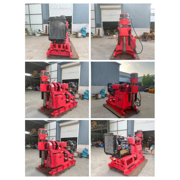 Large Diesel Engine With Bw 250 Mud Pump XY -2B  Hydraulic Borewell Rig For Water Well Or Exploration Investigation