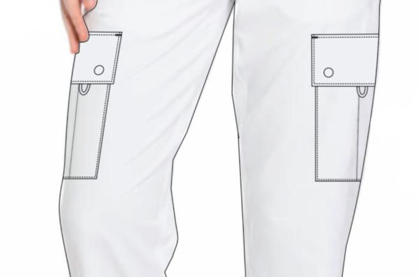 Pockets With Curved Opening Pants Nurse Medical Uniforms Scrubs Anti-bacteria Wrinkle-free