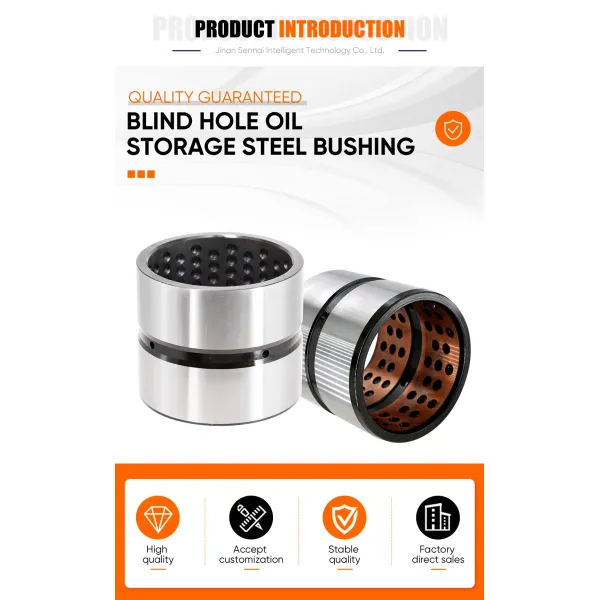 Blind Holeoil Storage Bushings Heat-Treated Surface for Durability in High-Friction Environments C208-30-53130