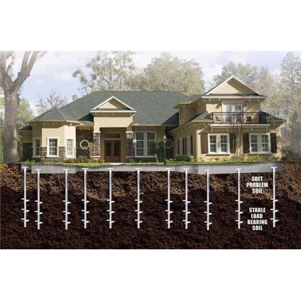 Wound Blades Spiral Ground Pile for Building Foundation After-sales Service One Year