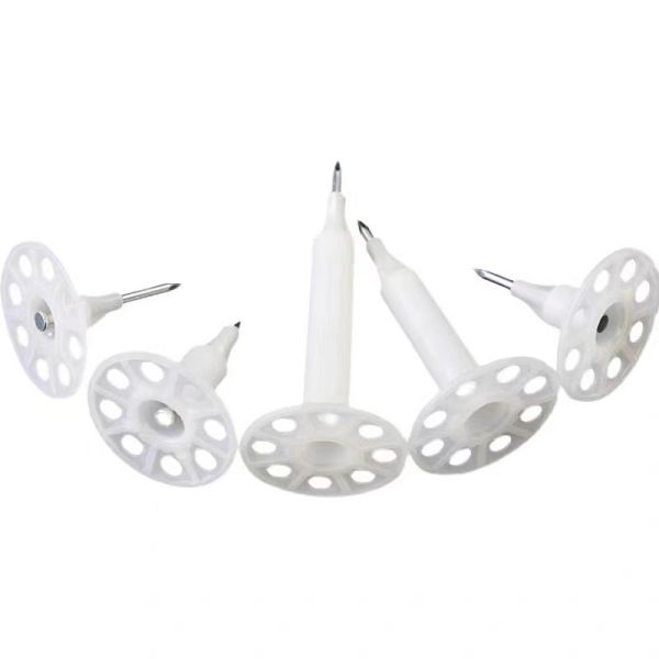Building Construction Material Fixing Steel Insulation Nails with Plastic Washer