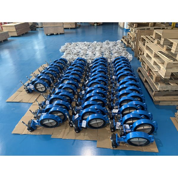 Промышленный клапан-бабочка DN150 с герметическим кольцом EPDM и нержавеющей стальной пластиной