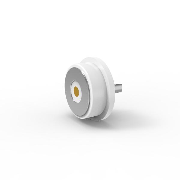 Conector magnético de 8,0 mm, cable de color blanco, para una vida mecánica mínima de 10000 ciclos y prueba de niebla salina de 48 horas, cable magnético de 2A