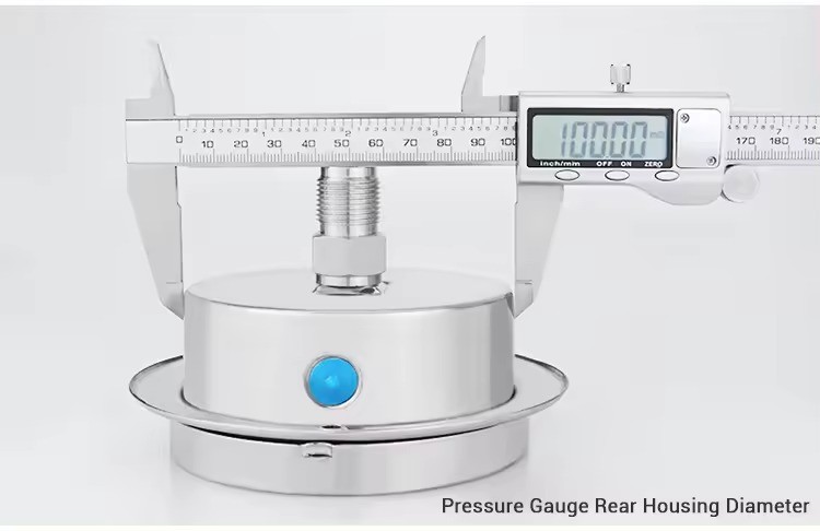 High Precision Axial Pressure Meter Gauge for Air and Liquid 0-1 to 0-100 kpa Zhejiang