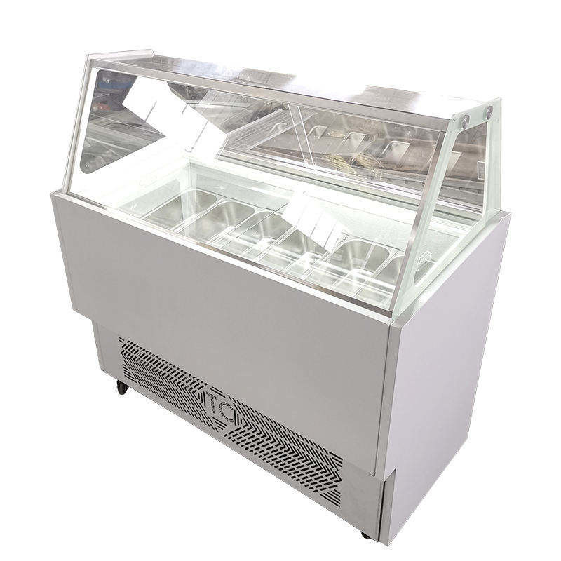 Wholesale Gelato Ice Cream Display / Ice Cream Showcase/Popsicle Display Freezer
