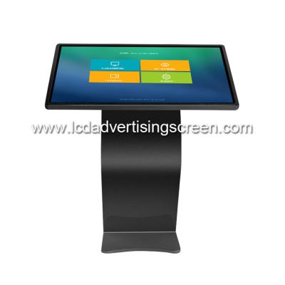 Tela táctil capacitivo preto todo do LCD de 49 polegadas em um quiosque da exposição com sistema Win10