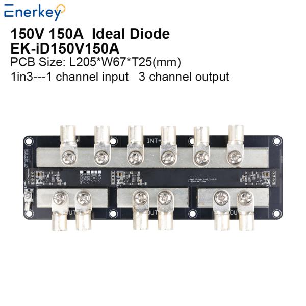 Enerkey 150V 150A 1in3 3in1 Ideal Diode Module Reliable Power Rectification Solutions for RV Modification