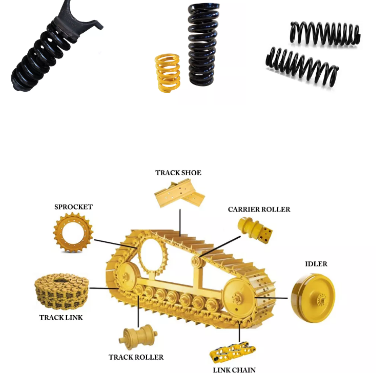 CATEEEEEE 320 20 tons Excavator Spring Recoil Provided for CATEEEEEE Excavator Undercarriage Spare Parts