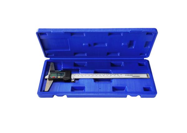 Calibrador de profundidad digital electrónico de acero inoxidable de 0-200 mm/0-8'' con conversión de pulgadas/métrico