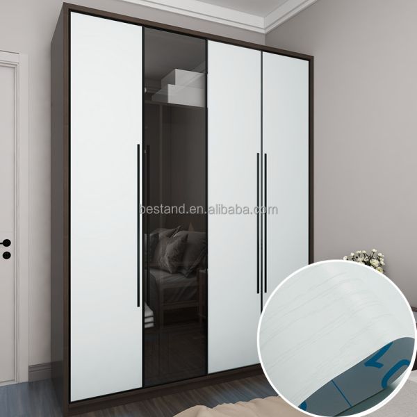 Película decorativa de cocina de hotel Papel de madera autoadhesivo para decoración de muebles