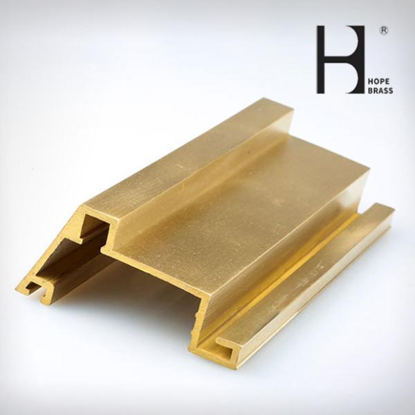 Durable Decorative Copper Brass Profiles Brushing Brass Sections