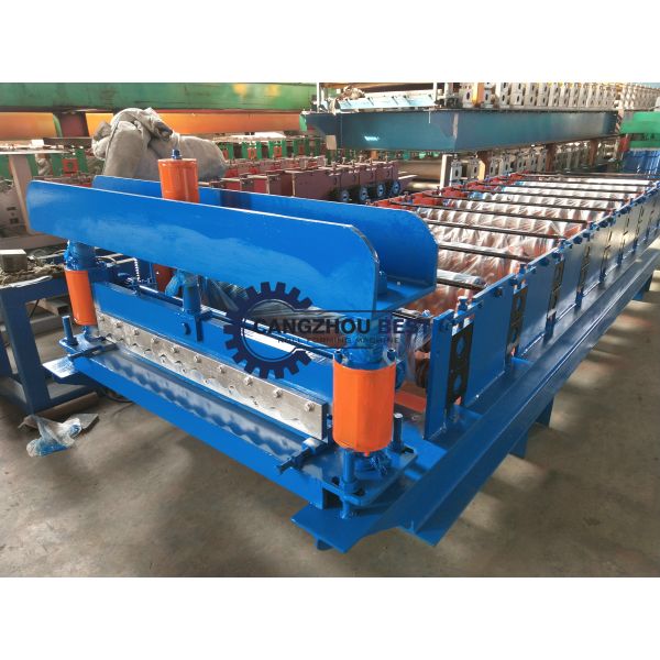 PPGI Chain Driven Electric 3KW Roofing Sheet Roll Forming Machine