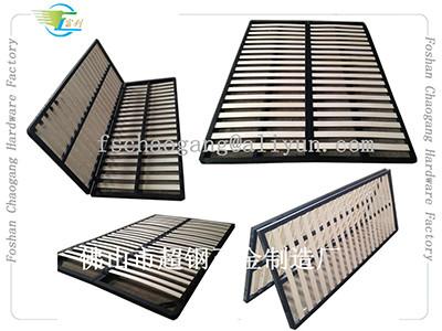 Hotel Hospital Foldable Metal Bed Frame With King / Queen / Double Twin Size