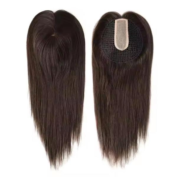 Hot Sale RAW Virgin Hair Topper Human Fish Net Women Topper Human Hair Toupee raw hair topper forwomen