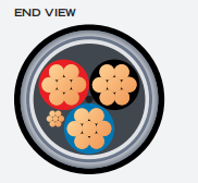 Aluminum Interlocking Armor Low Voltage Electrical Cable 8 AWG TO 500MCM