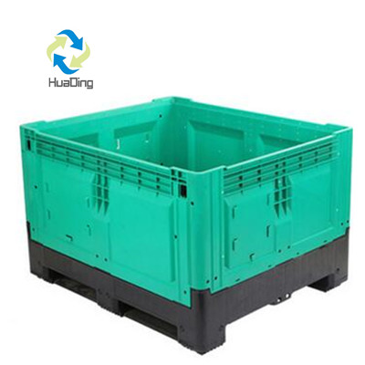 HUADING Plastic Pallet Box Collapsible Container L1200*W1000*H760 mm for Industrial
