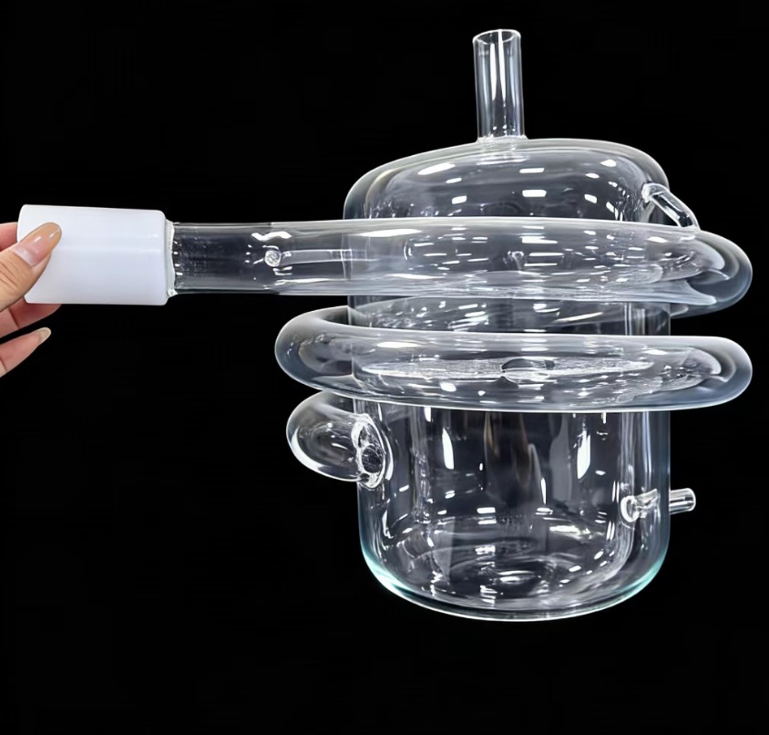 Laboratory Polished Silica Quartz Glass Tube Laboratory Acid Collection Bottle