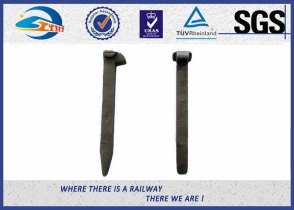 Balck Oxide Q235 Railroad Track Spike / Railway Boat Metal Track Spikes