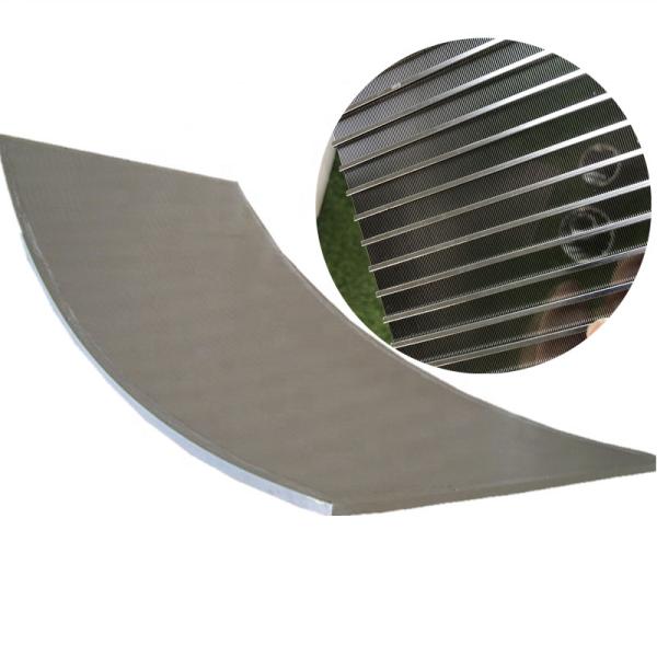 Aço inoxidável Wedge Wire Coanda Screen Sieve Bends Para Koi Fish Pond