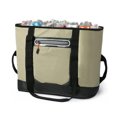 Insulated Polyester Cooler Bag Camping Lunch Aluminium Foil 30 Can Backpack