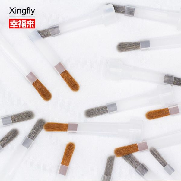 Настраиваемая тонкая щетка для ногтевого полотна Dupont двустороннее нейлоновое волокно