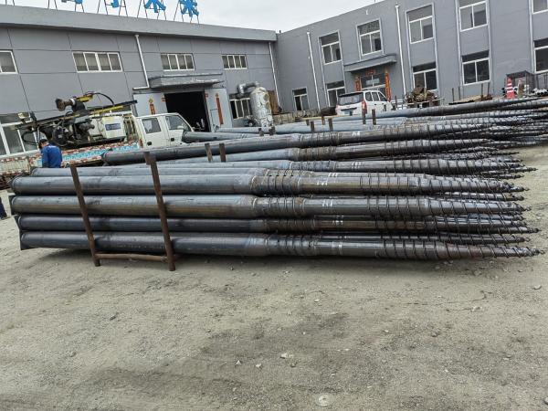 Hot Dipped Galvanized Earth Screw Ground Helical Screw Pile Commercial