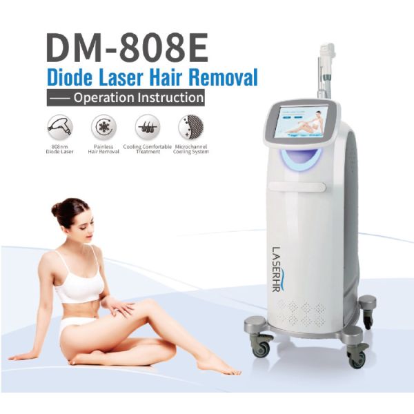 Máquina de depilación láser de diodos de 808nm 810nm Máquina de depilación permanente indolora