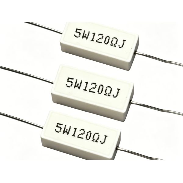 Heated Cement Wire Wound Resistors 1500V  High Temperature Ceramic Cement Resistor
