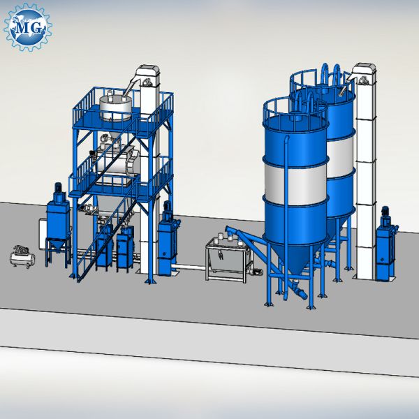 10 - Сухой завод 9m миномета 30T/H с управлением полноавтоматическим 90KW PLC