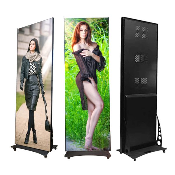 Digital P2 Backlit Poster Frames LED Display FCC Certificated