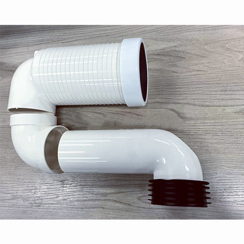 White PVC Bathroom Pipe Connector Type Toilet Accessory Toilet Sitting Basin Pipe