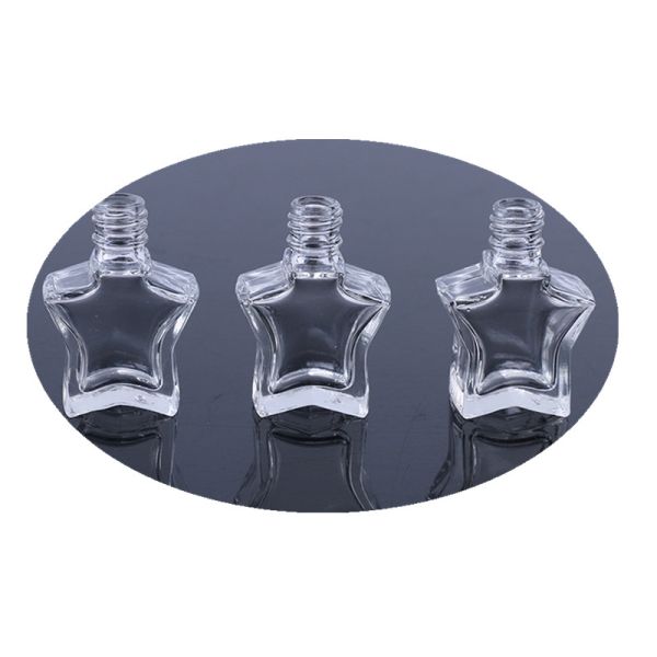 Clear Nail Polish Brush 3ML Star Glass Bottle