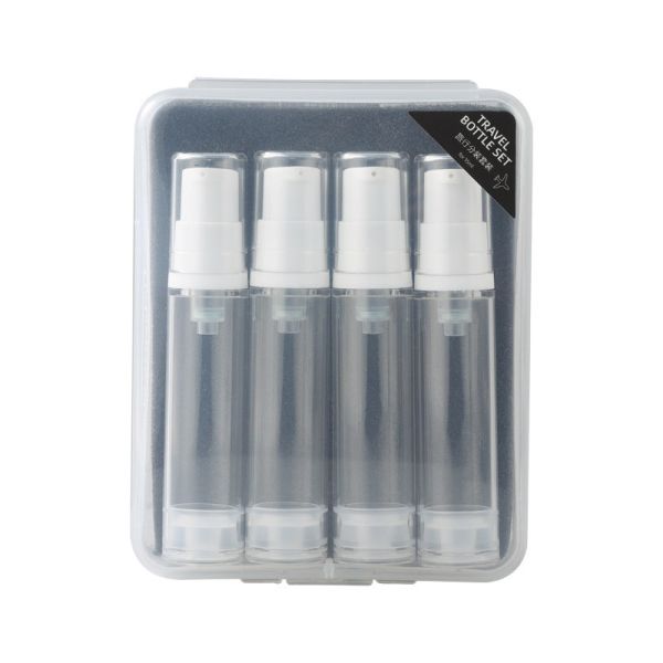 5ml 10ml Plastic Airless Pump Bottle Travel Transparent Refillable Lotion Spray