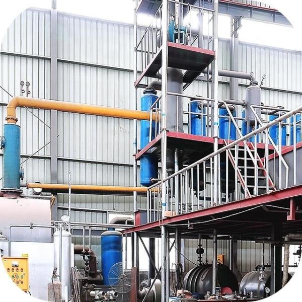 Q245R Boiler Steel Fully Automatic Crude Petroleum Waste to Diesel Distillation Plant