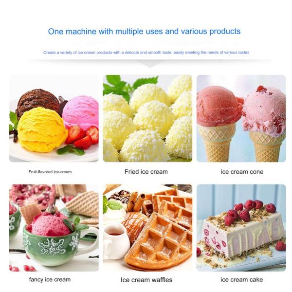 Fully Automatic High Production Hard Ice Cream Mixer Machine with 400 Pieces/h Output
