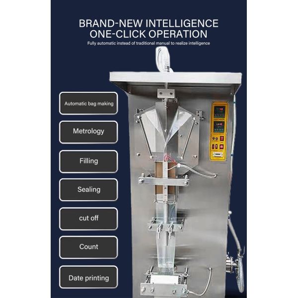 AS-2000 Automatic Water Pouch Packing Machine Milk Sachet Bag Packing Machine Popsicle Liquid Filling Sealing Packing Machine