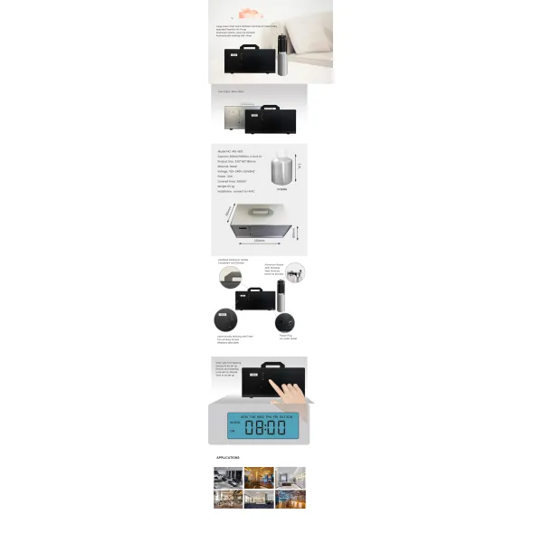 50W Power Low Noise Cold-air Diffusion HVAC Scent Diffuser Aroma Diffusion System for Large Areas