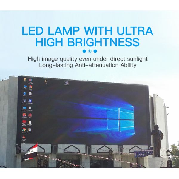 на открытом воздухе шкаф дисплея СИД SMD2727 рекламы 5000nits алюминиевый