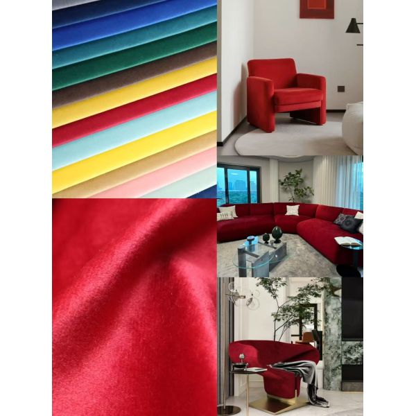 310gsm Luxurious Luminous High-Saturation Dutch Velvet For Sofa