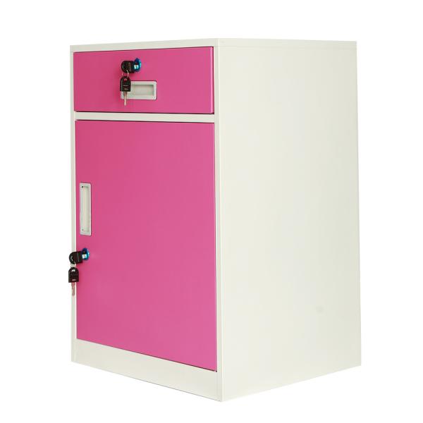Hospital Single Door Metal Nightstand Bedside Cabinet With Drawer