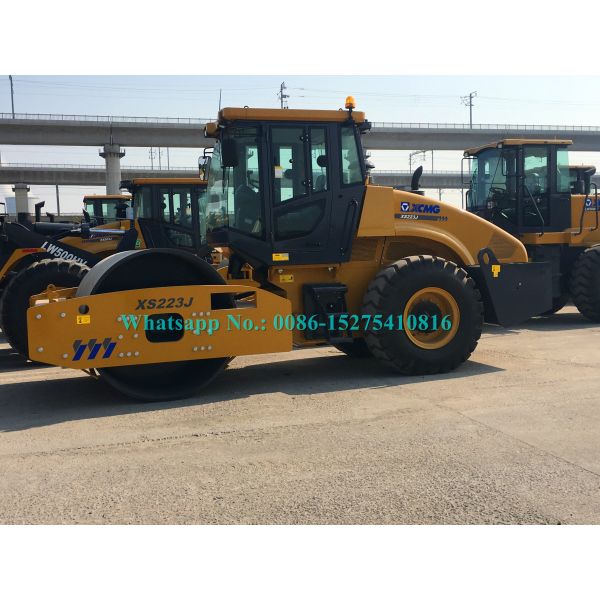 Machines de construction de routes de XCMG 22 modèle simple du compacteur S223J/XS223JE de rouleau de tambour de tonne