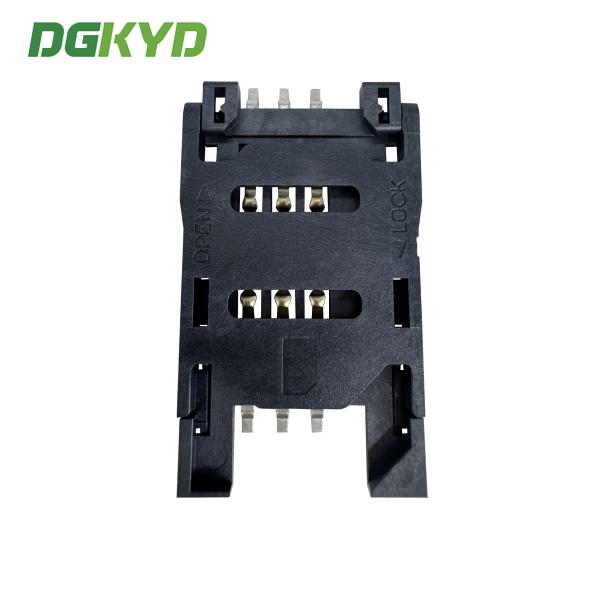 SIMカードホルダー 6P 全プラスチック フリップトップ 電話カードホルダー DGKYDSIM26H6A6A2Y3WSG286