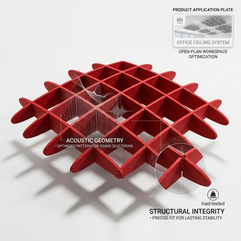 PET Polyester Ceiling Sound-Absorbing Panels Factory Direct Supply