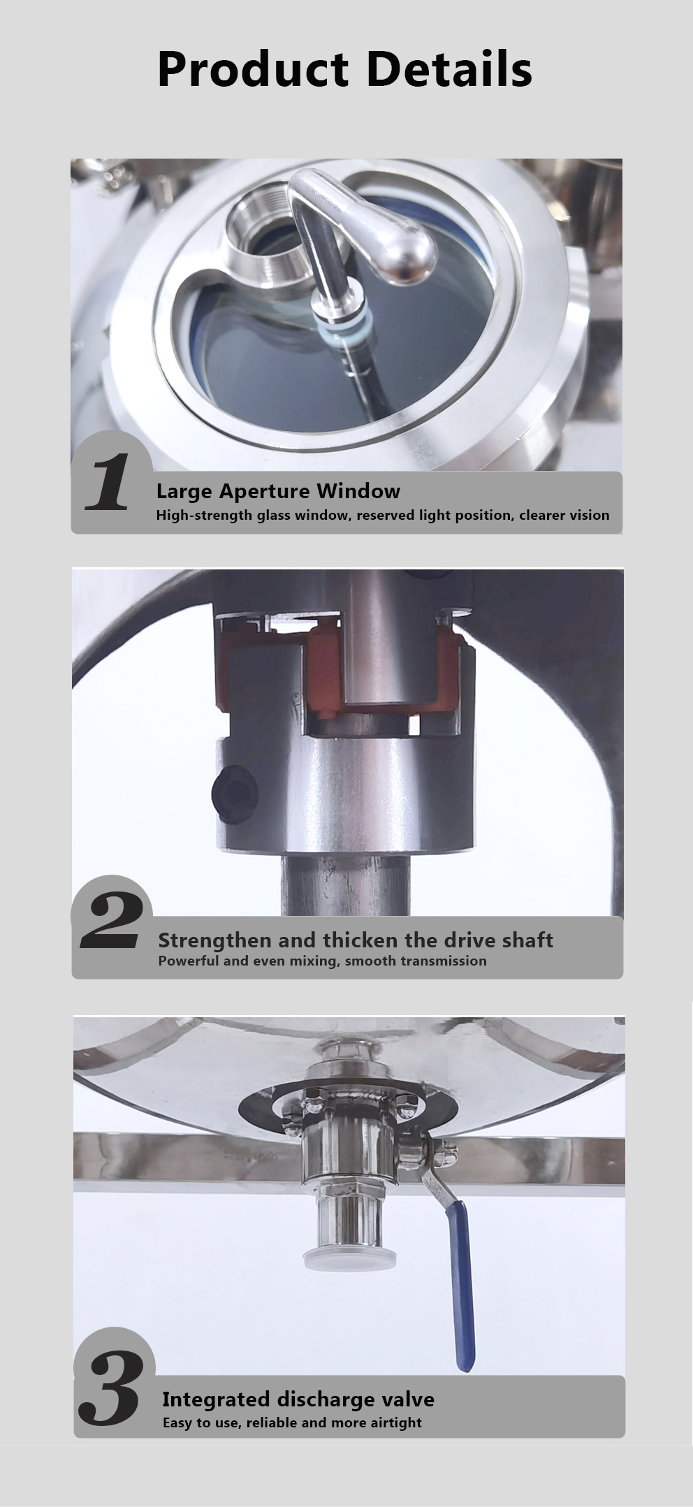Cacerola de reacción de laboratorio químico de alta temperatura de acero inoxidable de doble capa 600 RPM