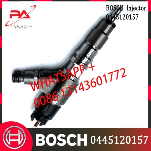 Injetor de combustível comum comum original 504255185 do trilho das peças de motor diesel do injetor de combustível 0445120157 do trilho 0445120157