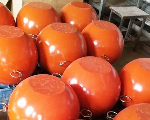 Boyas de amarre marinas naranja amarillo boya de amarre esférica 10kg-2000kg flotabilidad